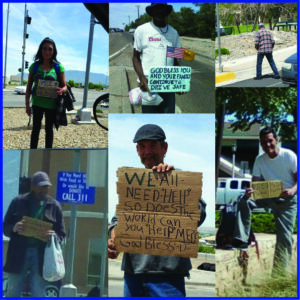 There are still plenty of panhandlers in Albuquerque.