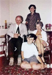 My mother, father, brother Tony and myself (sitting) in an undated photo