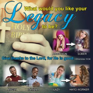 legacy What would you like your legacy to be 4.10.17