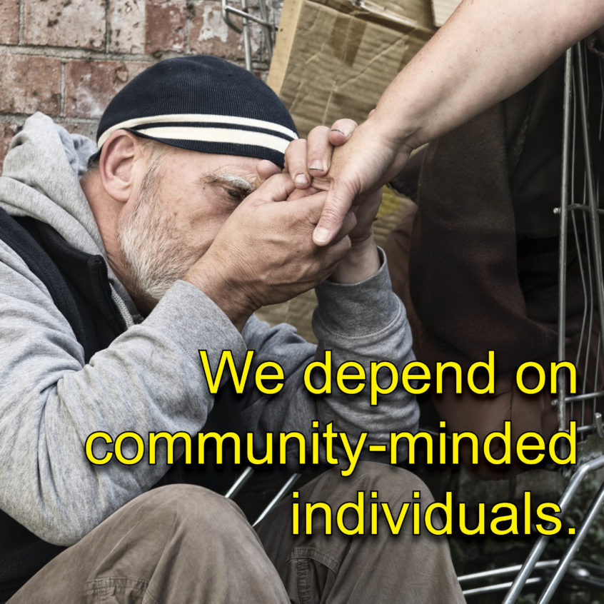 We depend on community-minded individuals