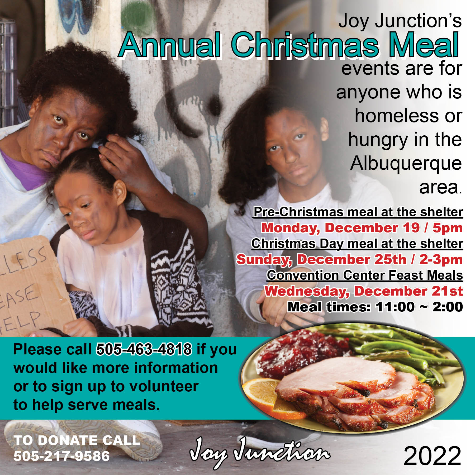 Joy Junction's Annual Christmas Meal