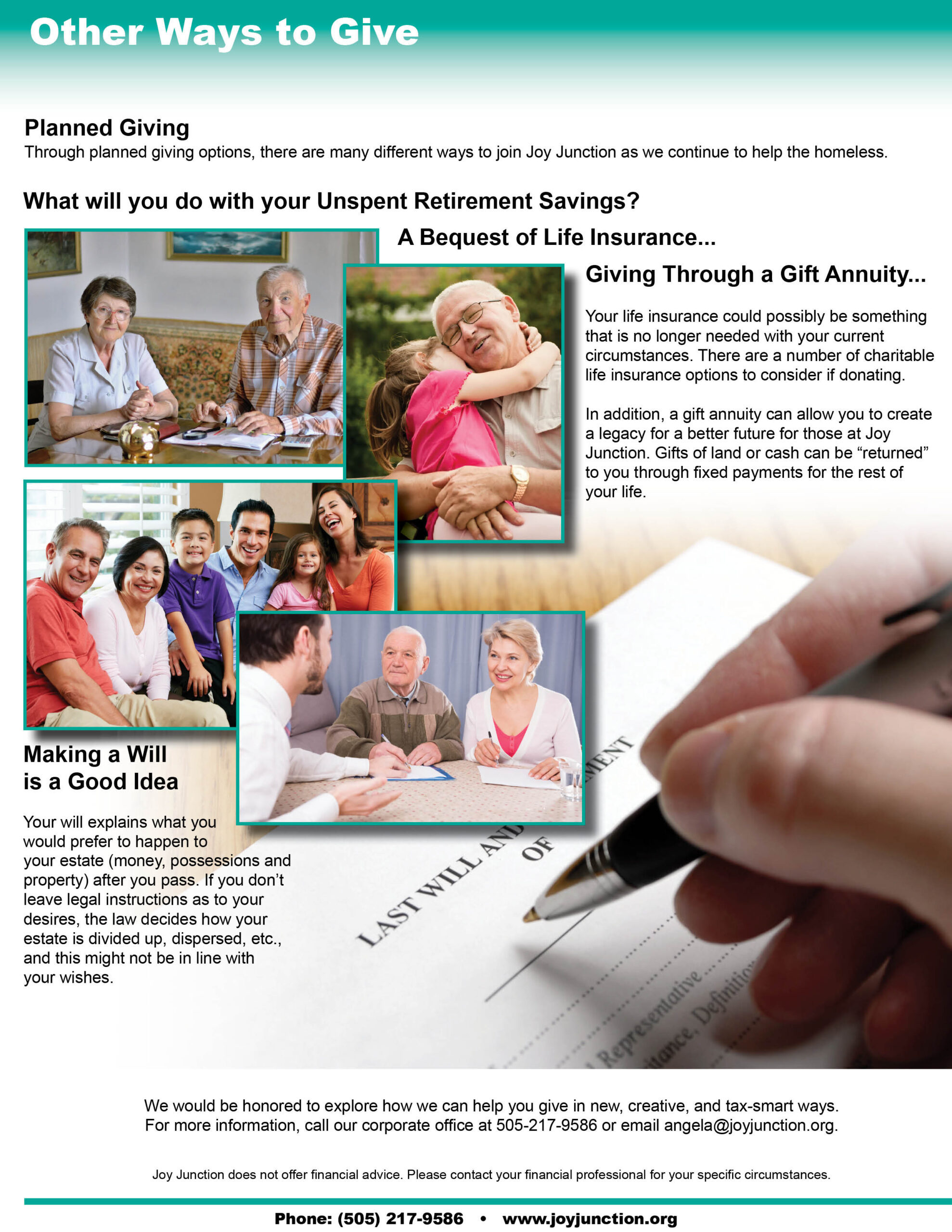 Planned Giving Information Sheet
