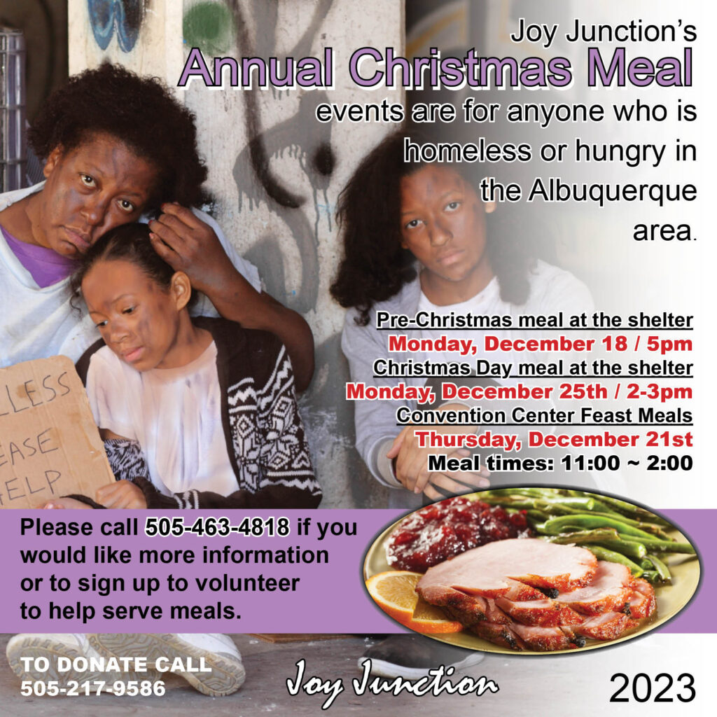Joy Junction's Annual Christmas Meal